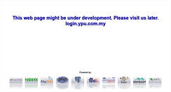 Desktop Screenshot of login.ypu.com.my